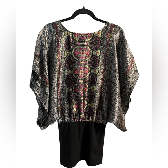 Multi color flowing mini dress - Picture 2 of 2